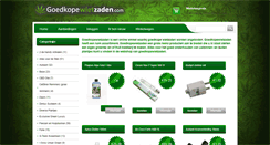 Desktop Screenshot of goedkopewietzaden.com